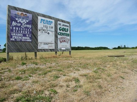 Family Drive-In Theatre - Now A Driving Range - Photo From Water Winter Wonderland (newer photo)